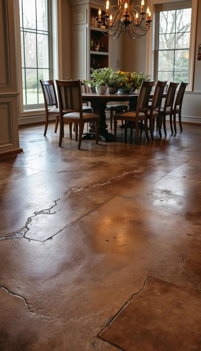 🌿 Embrace the Imperfections: Why You Don’t Need to Repair Cracks Before Staining Concrete