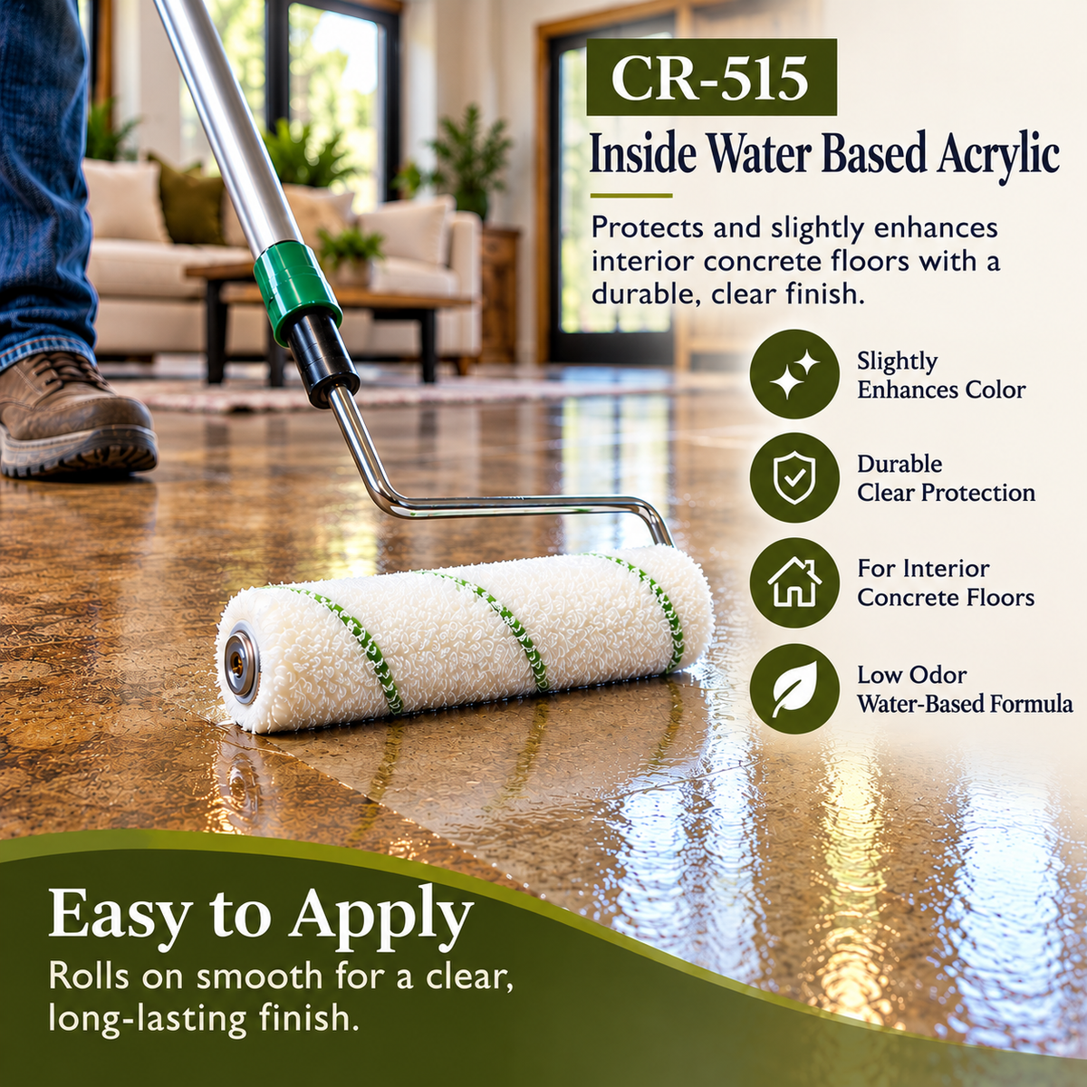 CR-515 Inside Acrylic - Interior Floor Sealer