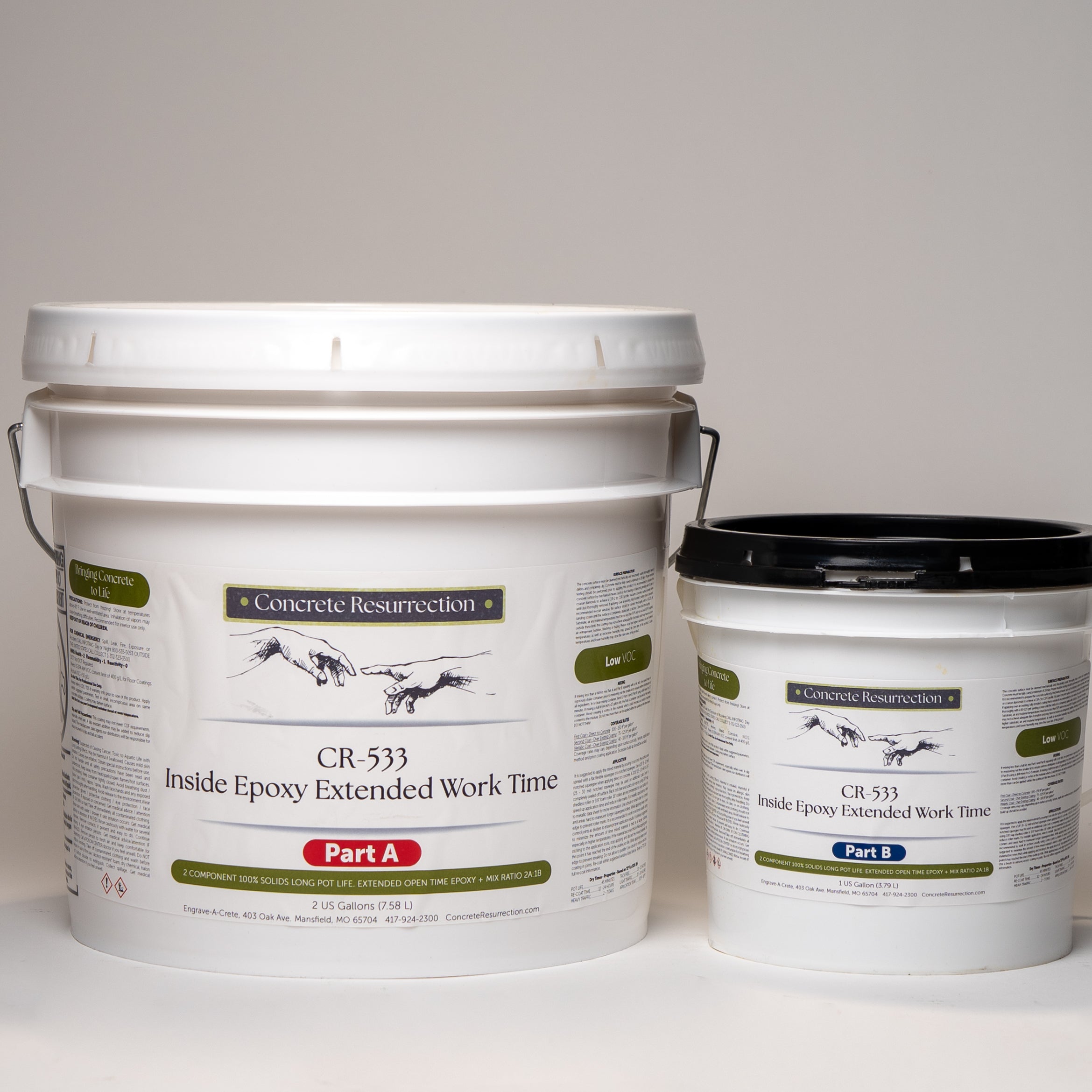 Concrete Resurrection Extended Work Time Epoxy