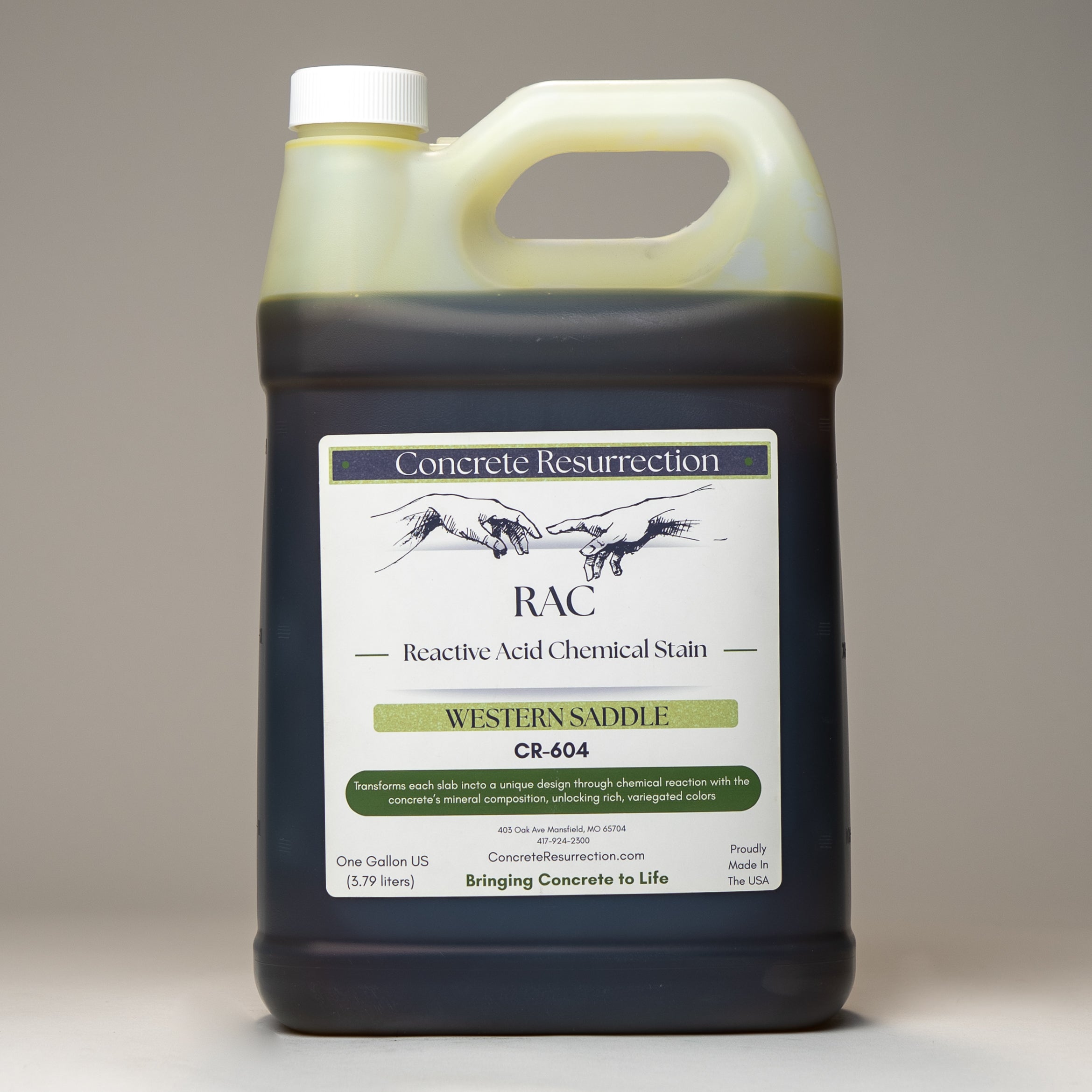 Reactive Acid Chemical (RAC) Concrete Stain