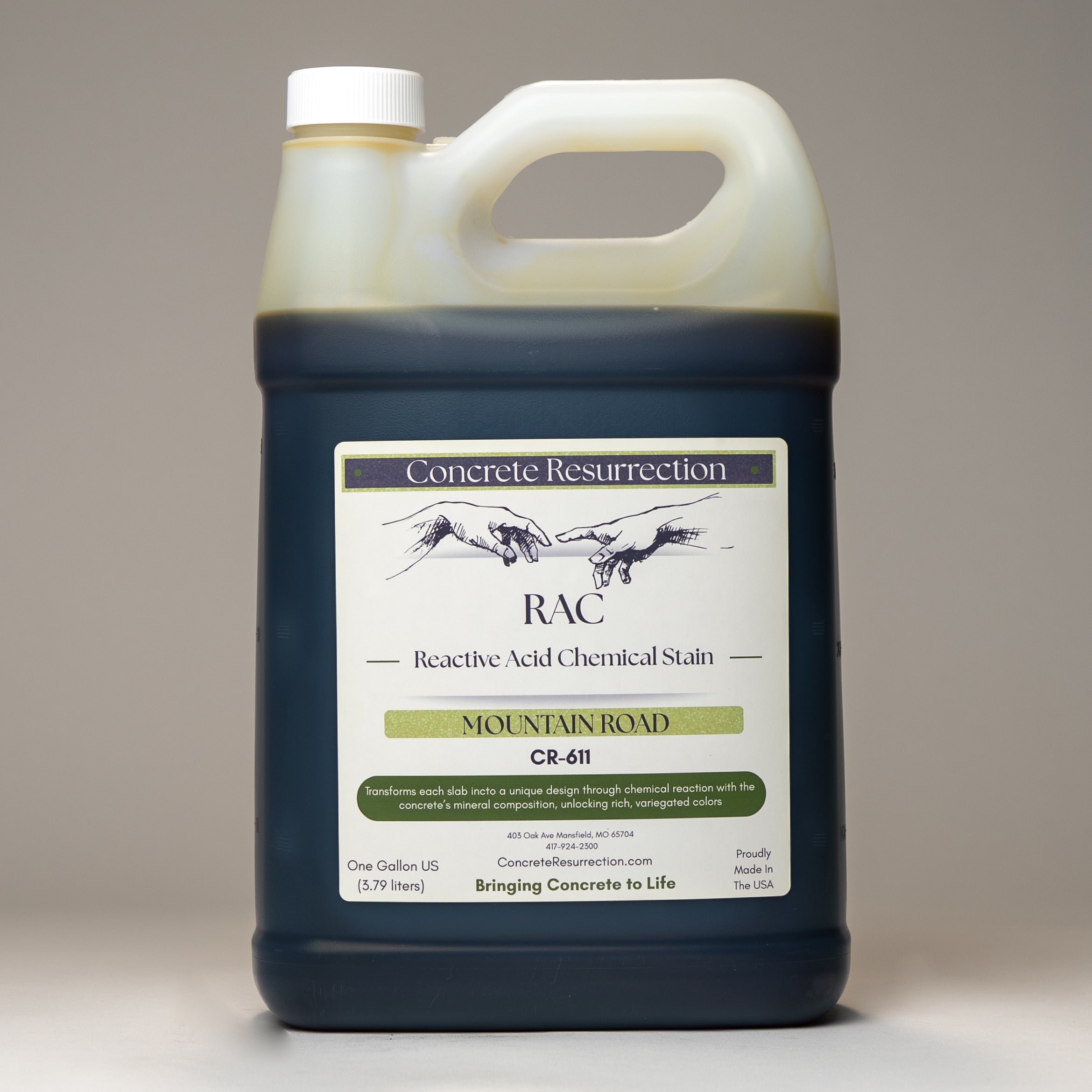 Reactive Acid Chemical (RAC) Concrete Stain