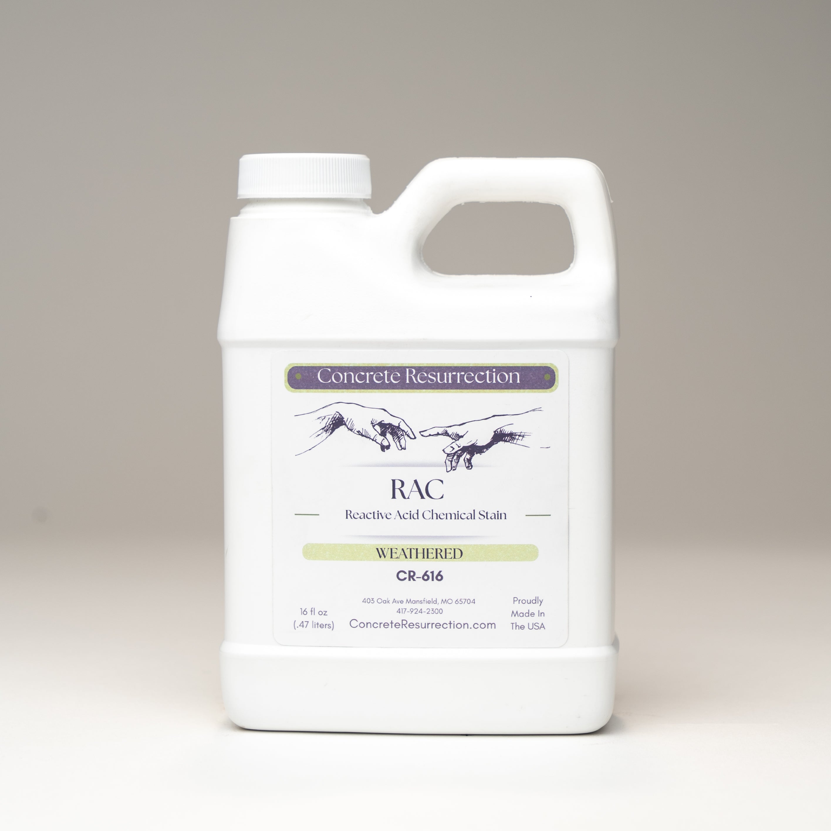 Reactive Acid Chemical (RAC) Concrete Stain