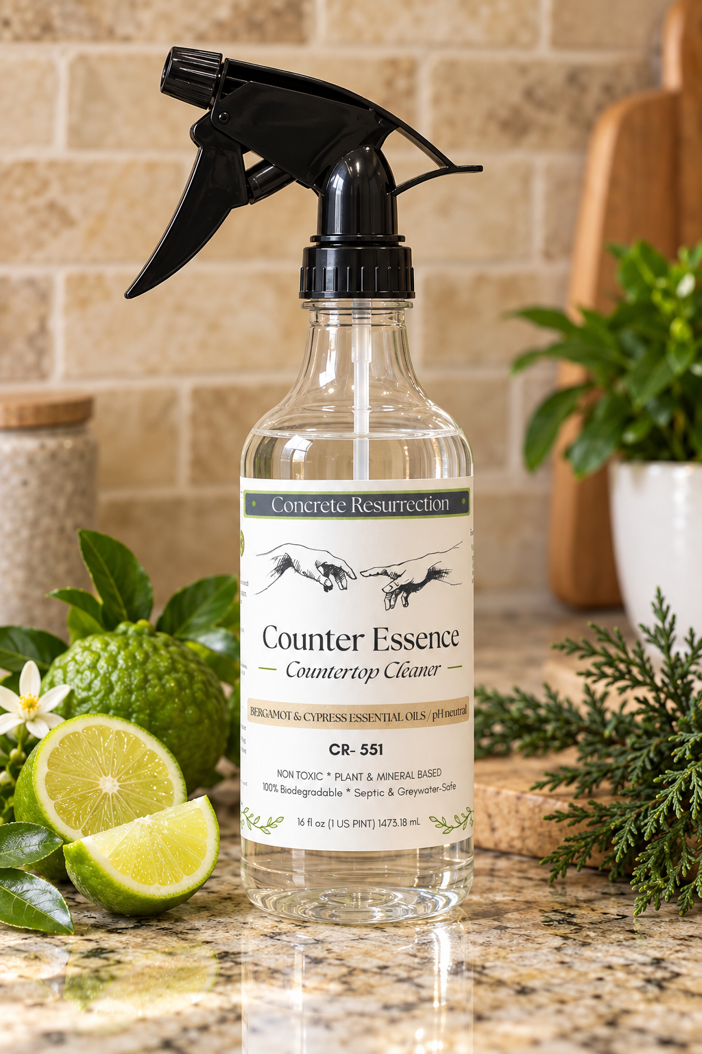Clean Living Essentials Counter Essence Countertop Cleaner
