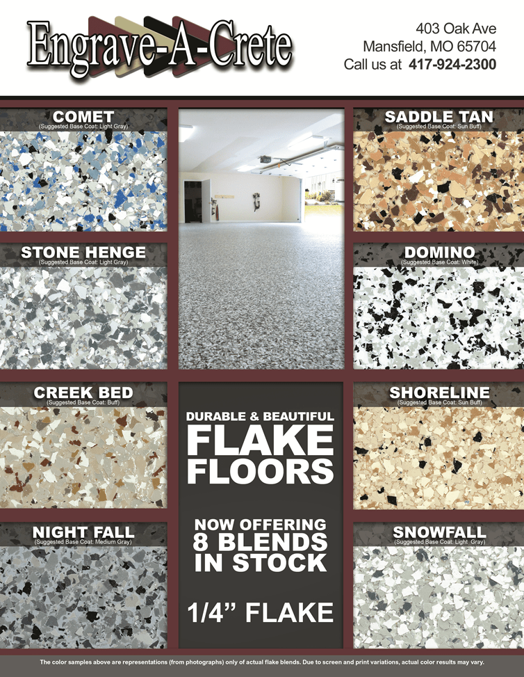 Chips - Epoxy Flake 1/4" - Concrete Resurrection