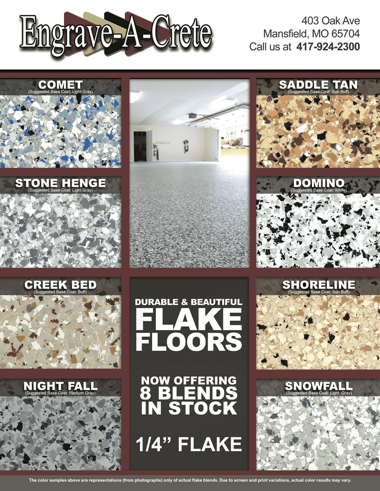 Chips - Epoxy Flake 1/4" - Concrete Resurrection