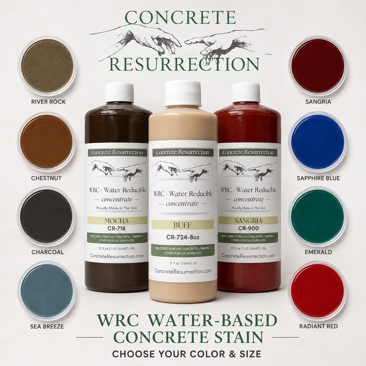 Water Reducible Concentrated (WRC) Concrete Stain