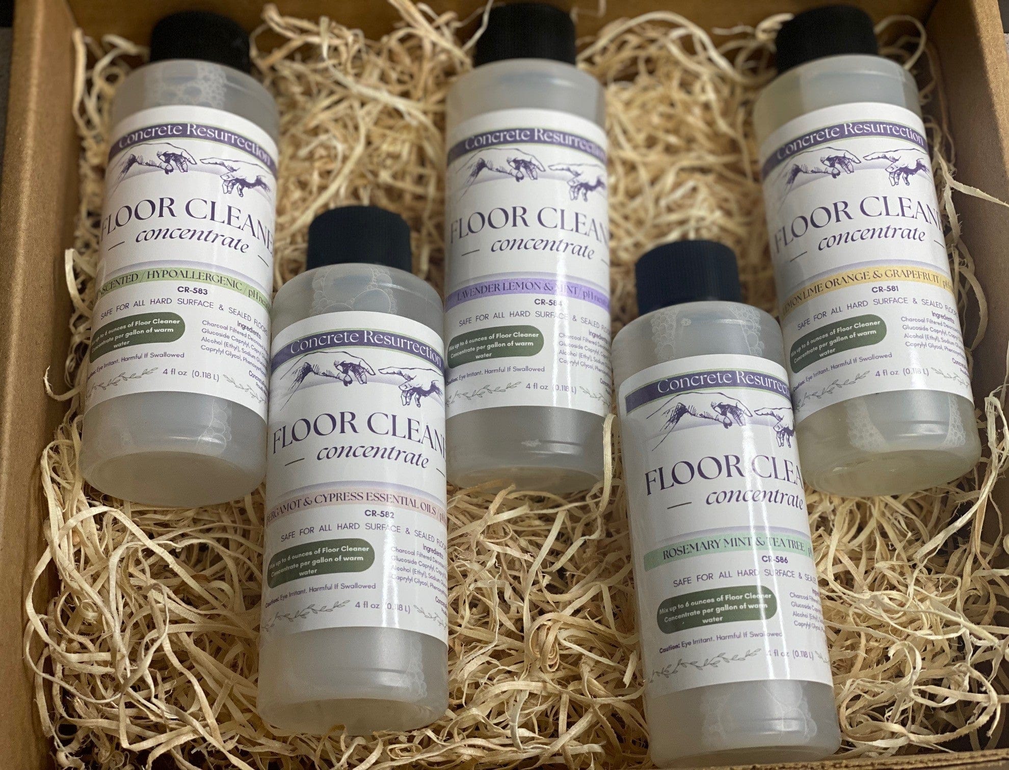 Clean Living Essentials Collection - Multi‑Surface Floor Cleaner Sample Pack