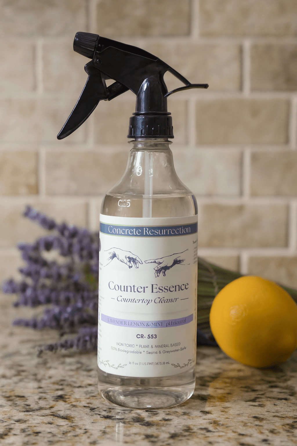 Clean Living Essentials Counter Essence Countertop Cleaner - Concrete Resurrection