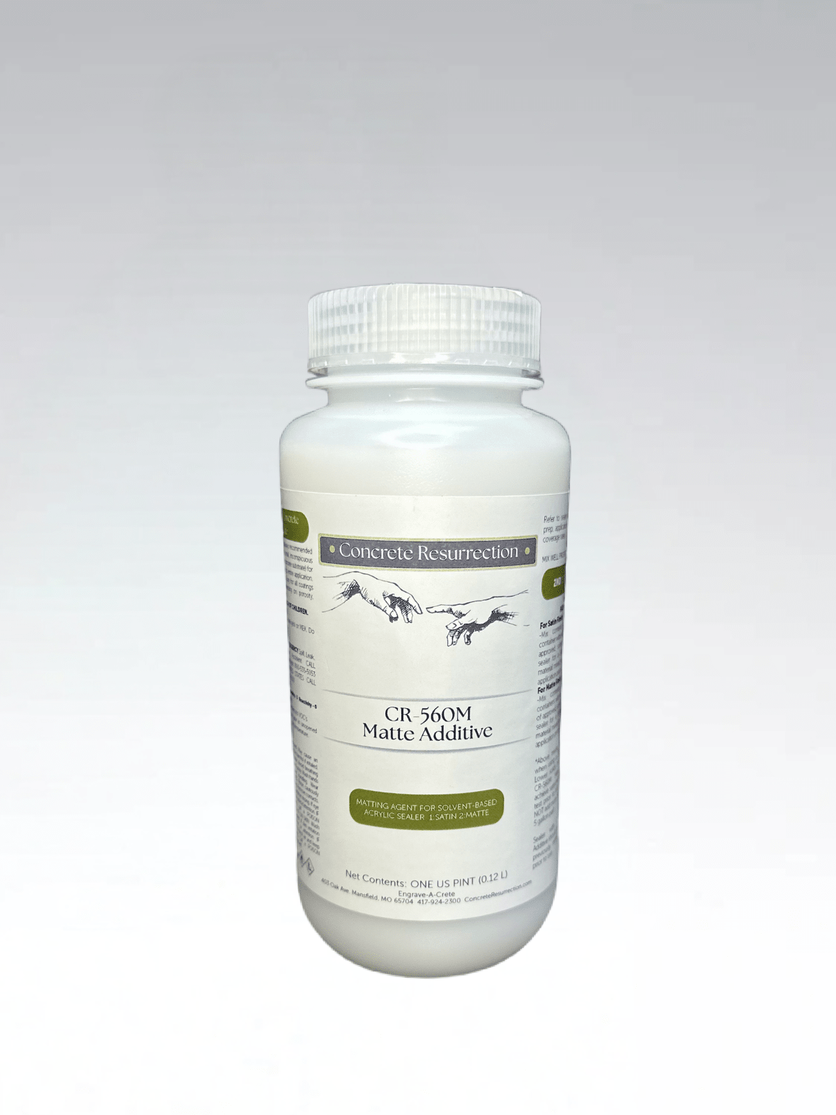Matte Additive for Concrete Resurrection Outside Acrylic CR - 560/CR - 561/CR - 562 - Concrete Resurrection