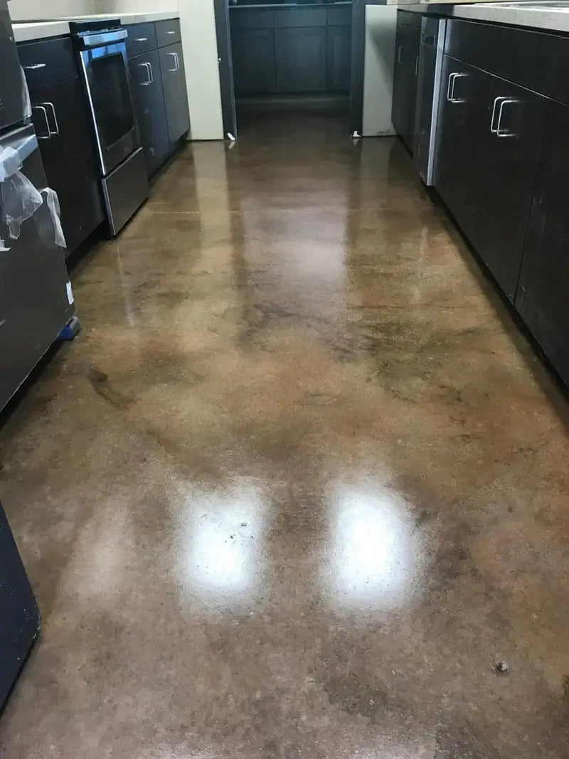 Mocrete water floor