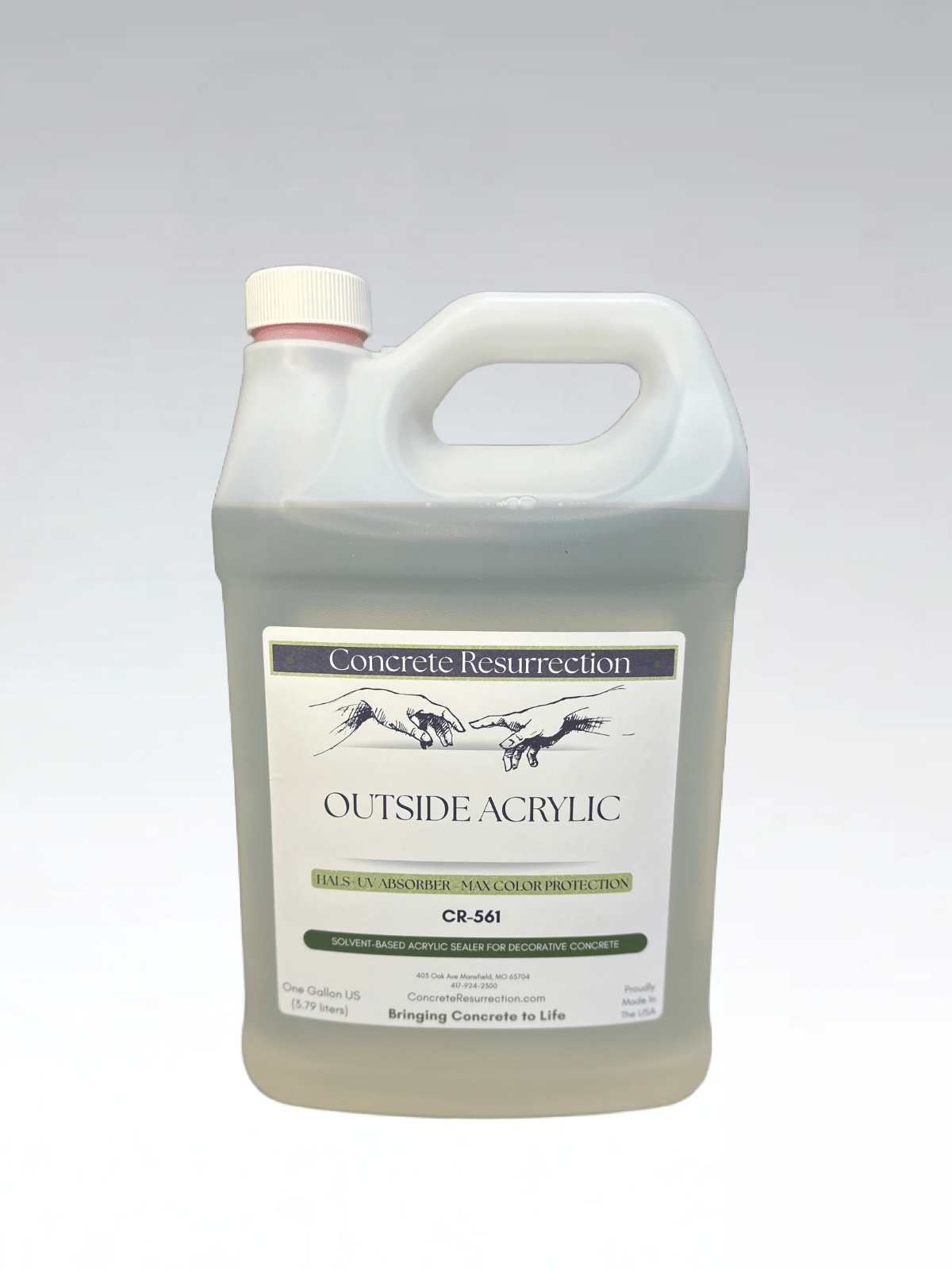 Outside Solvent Based Acrylic 400 VOC - Multiple Sizes Available - Concrete Resurrection