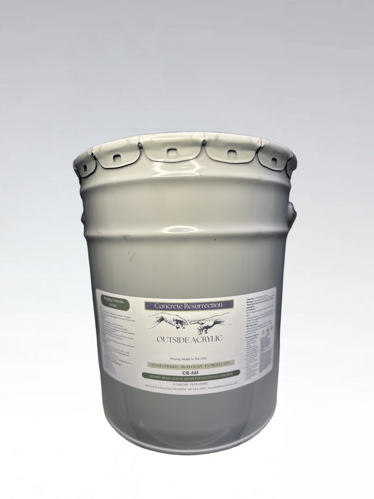 Outside Solvent Based Acrylic 400 VOC - Multiple Sizes Available - Concrete Resurrection