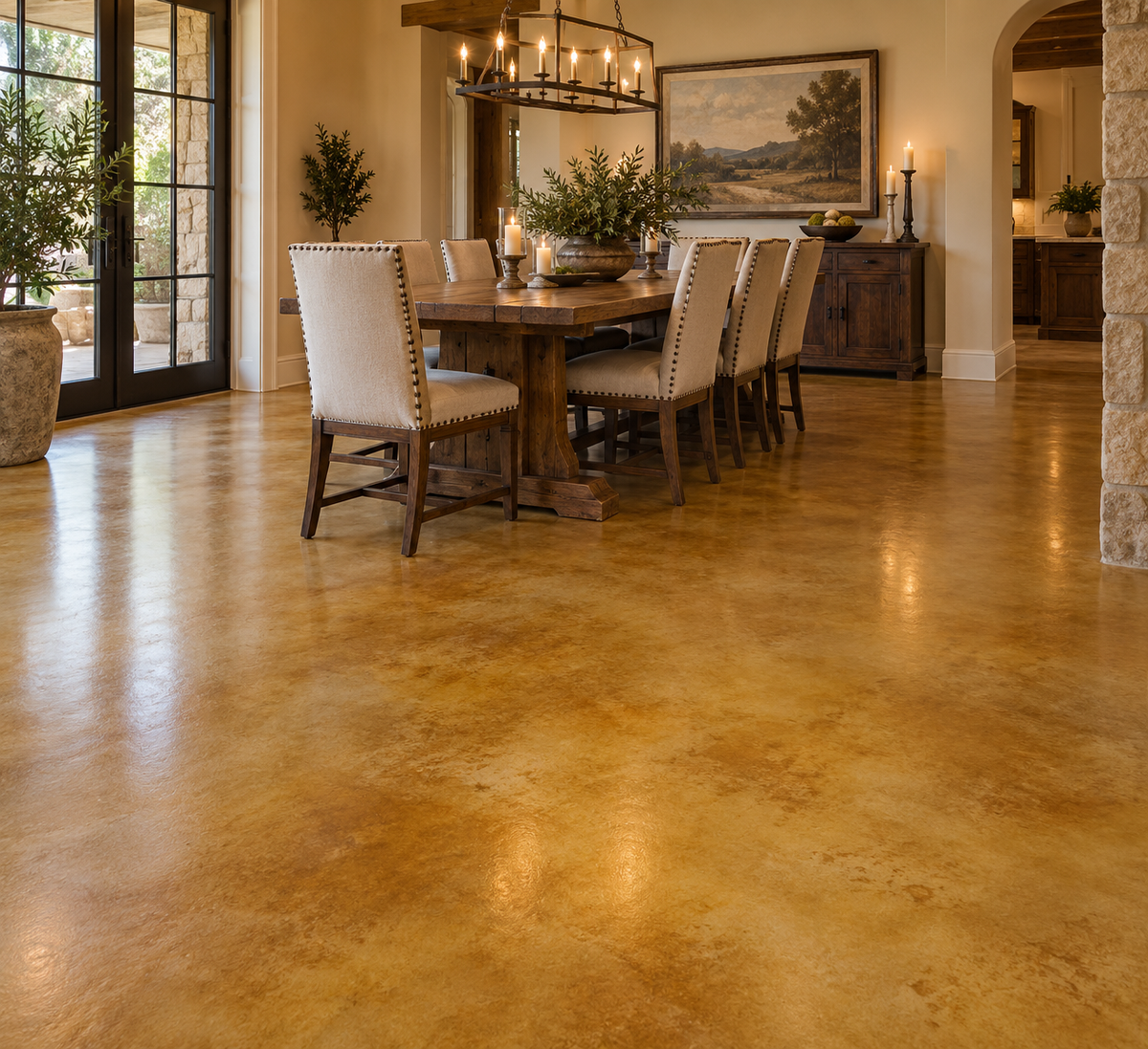 Reactive Acid Chemical (RAC) Concrete Stain