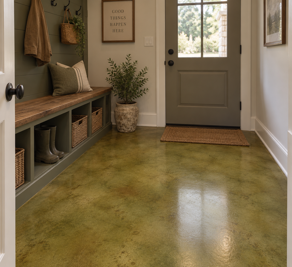 Reactive Acid Chemical (RAC) Concrete Stain