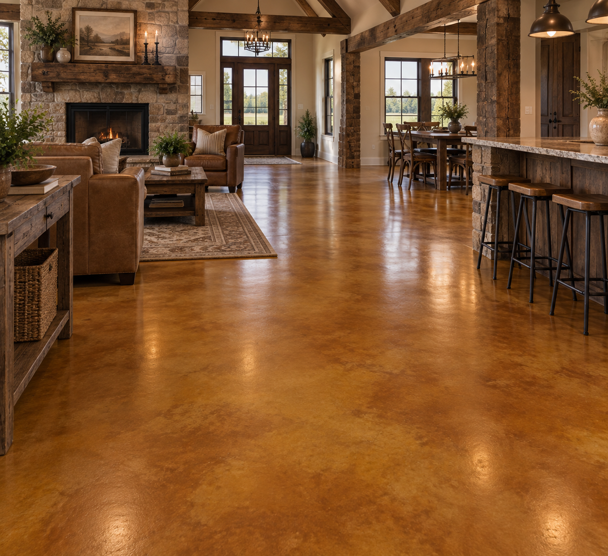 Reactive Acid Chemical (RAC) Concrete Stain