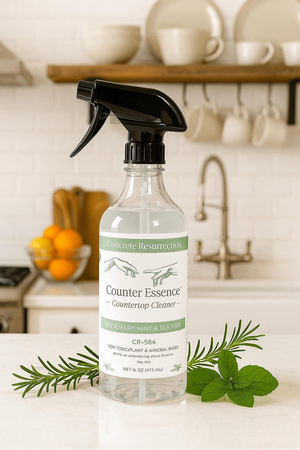Clean Living Essentials Counter Essence Countertop Cleaner - Concrete Resurrection
