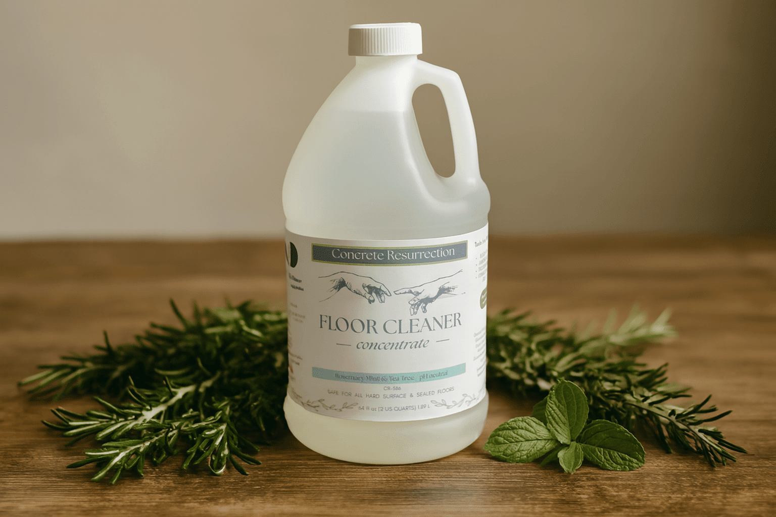 Clean Living Essentials Collection - Multi‑Surface Floor Cleaner - Concrete Resurrection