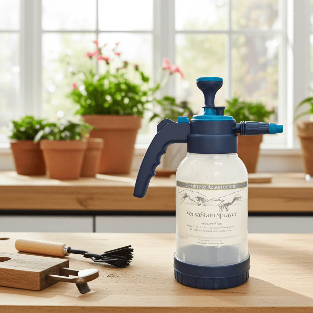 VersaStain 2Qt Sprayer – Concrete Stain Applicator for WRC Water‑Reducible & RAC Acid Stains - Concrete Resurrection