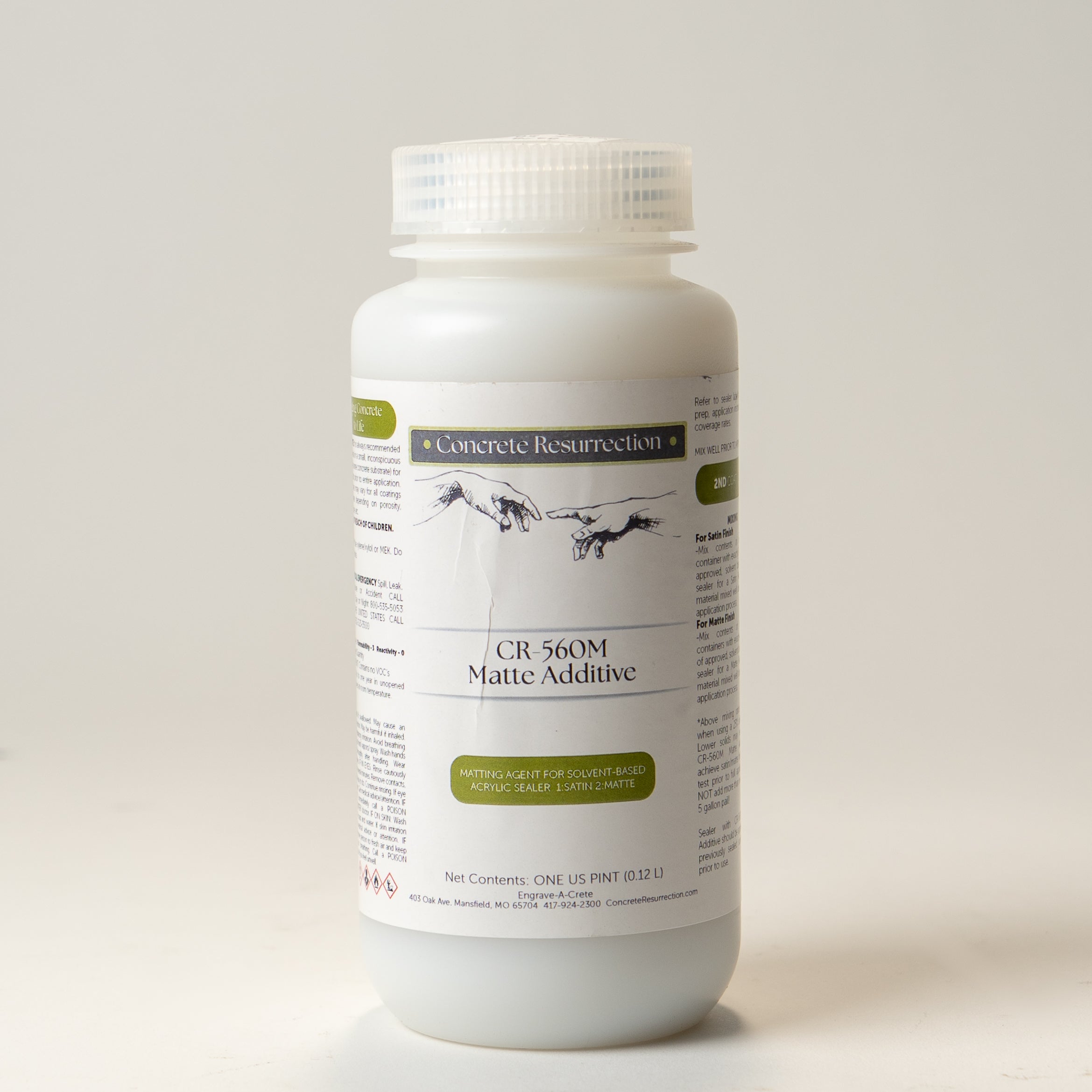 Matte Additive for Concrete Resurrection Outside Acrylic CR-560/CR-561/CR-562