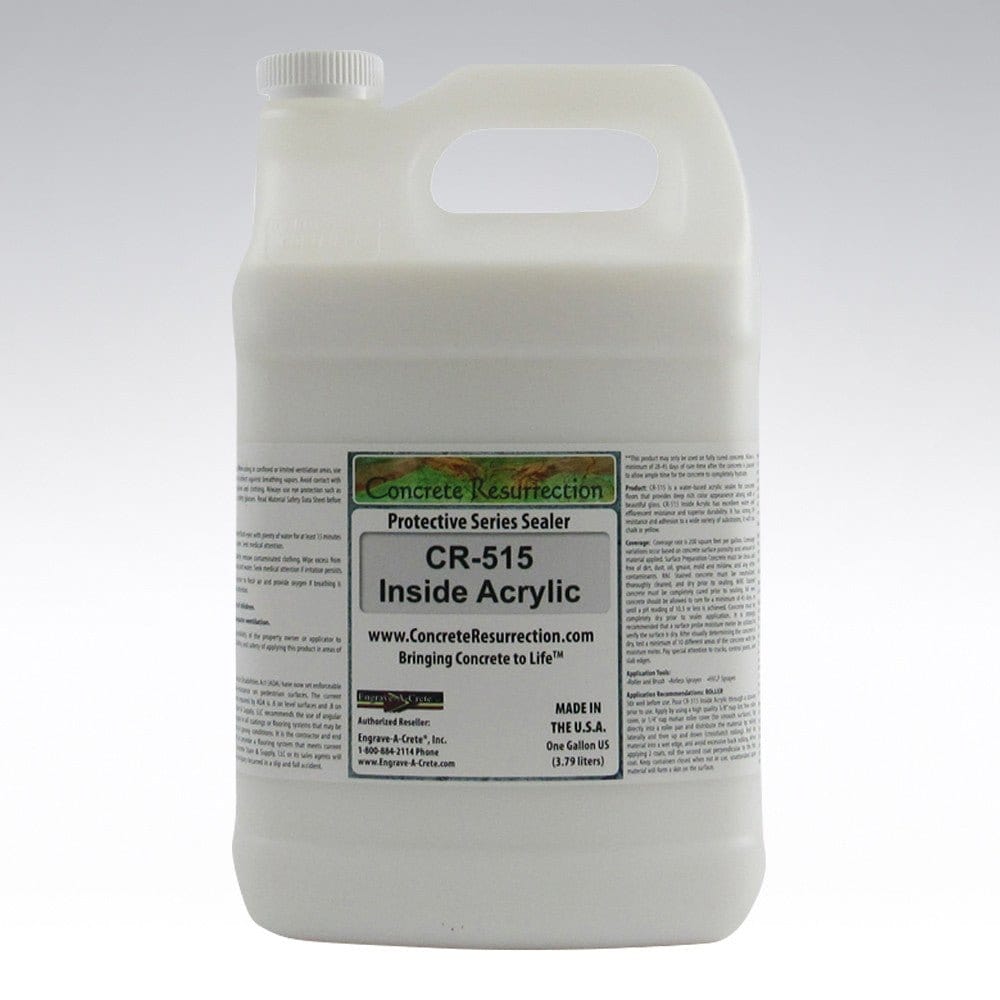 CR - 515 Inside Acrylic - Interior Floor Sealer - Concrete Resurrection