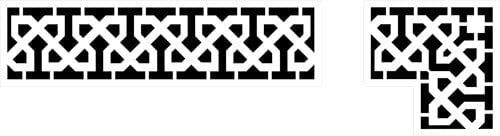 Celtic Border .200" x 42.5" x 10" with 17" x 17" Corner (part Misc - B4) - Concrete Resurrection