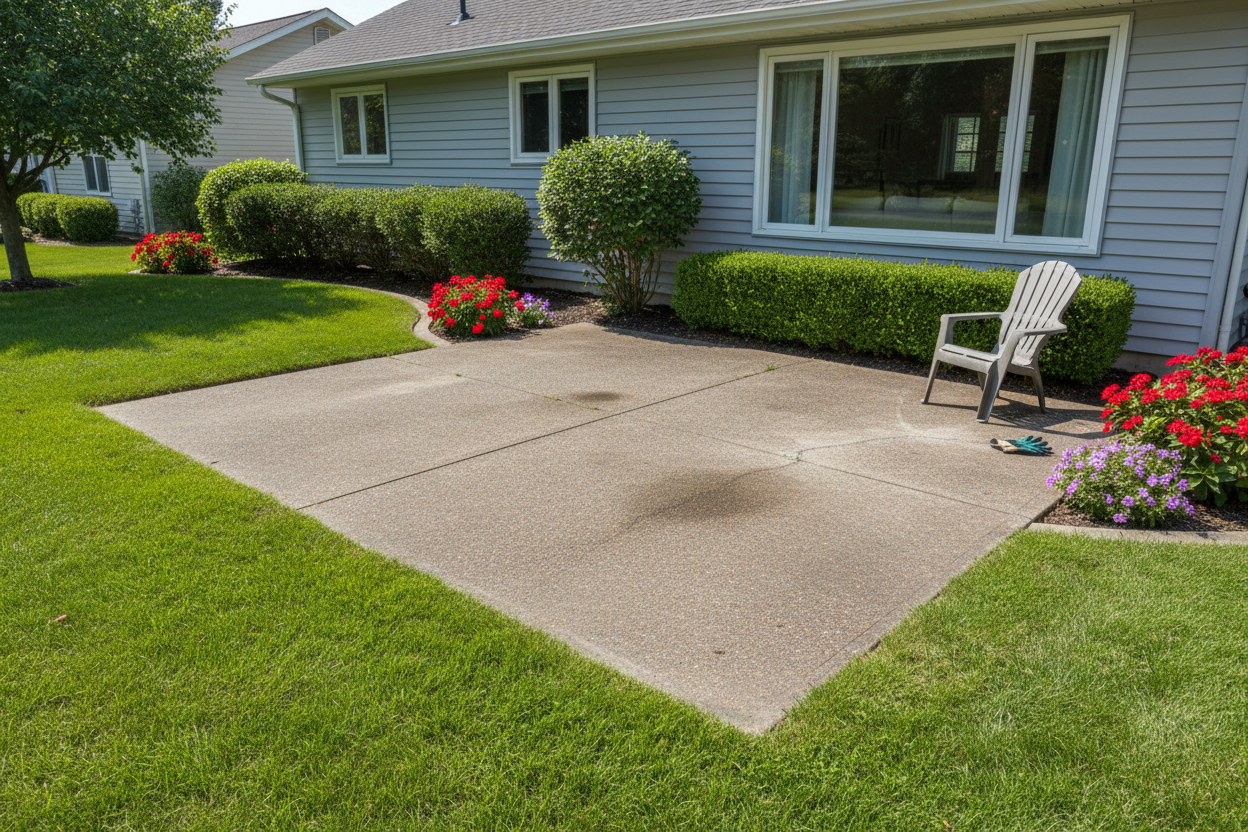 Fixing Ugly Concrete — When Stain Works… and When It Doesn’t