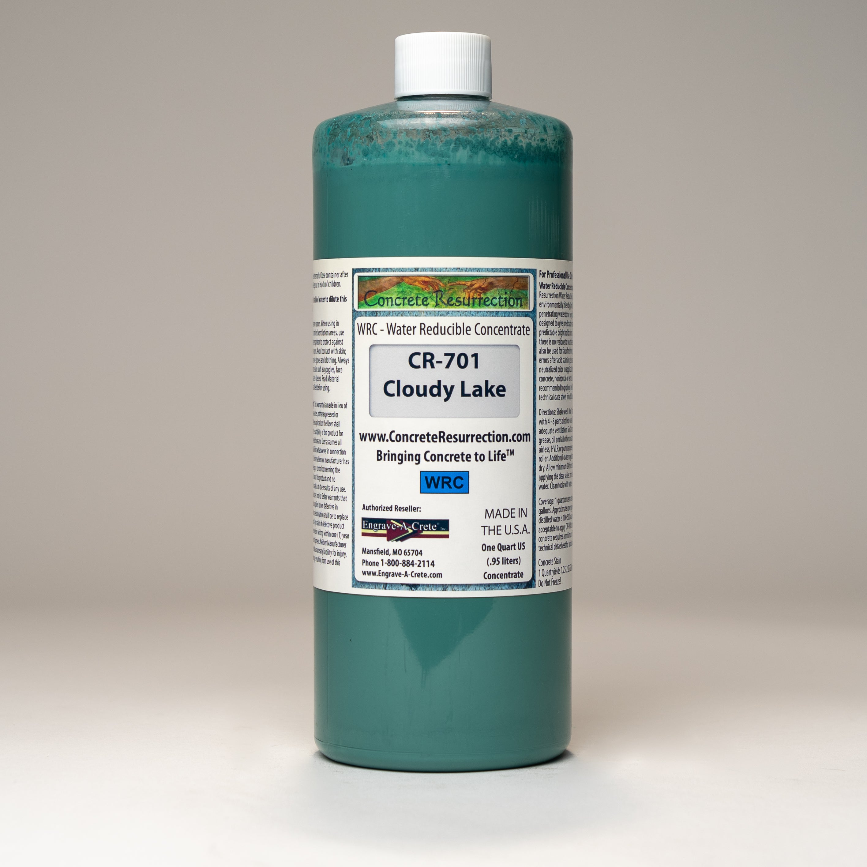 Water Reducible Concentrated (WRC) Concrete Stain