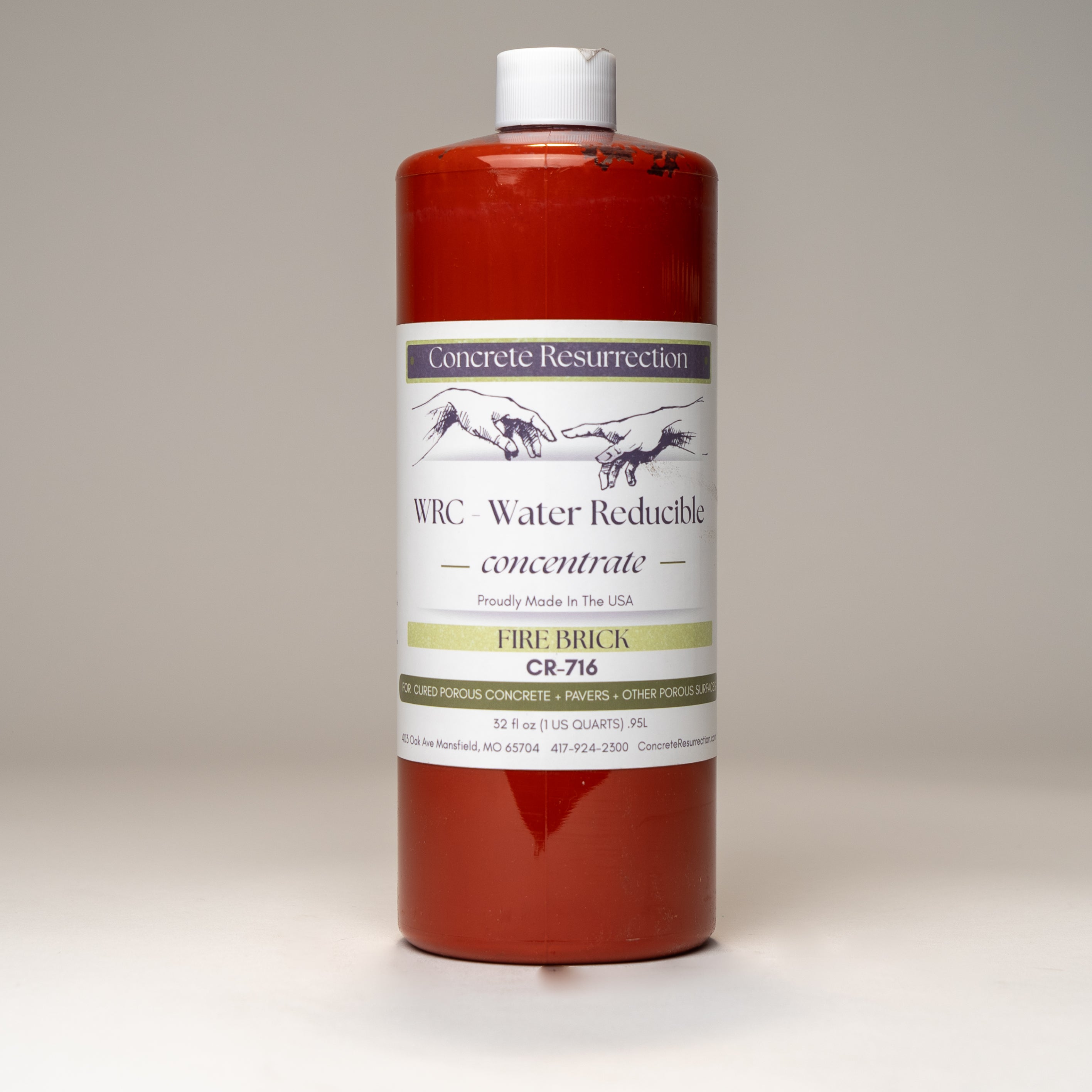 Water Reducible Concentrated (WRC) Concrete Stain