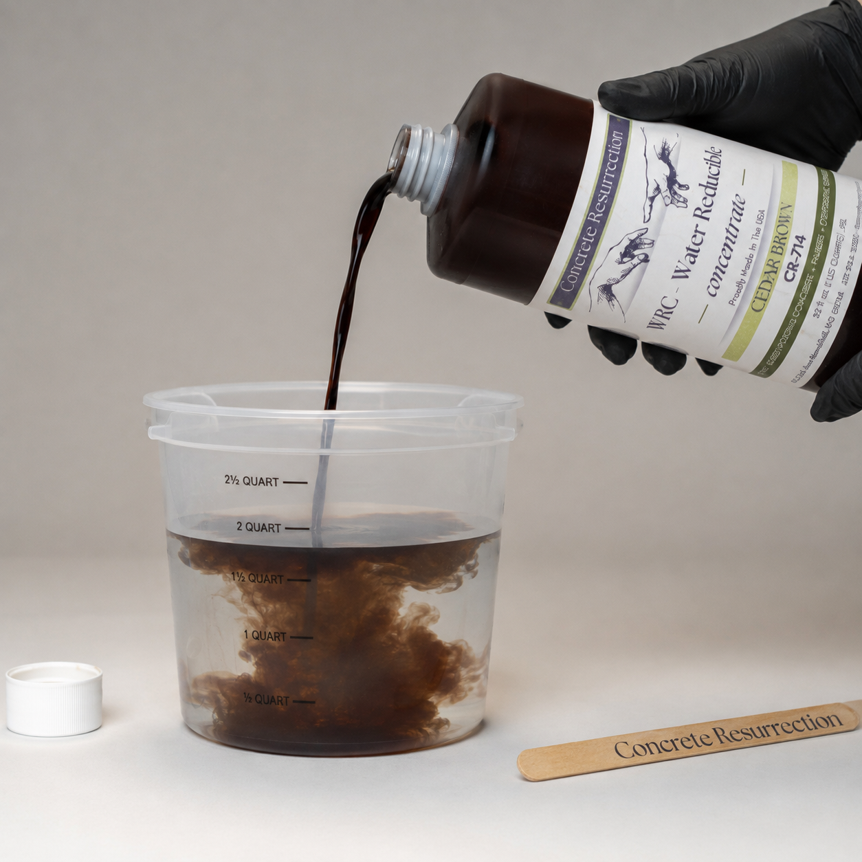 Water Reducible Concentrated (WRC) Concrete Stain