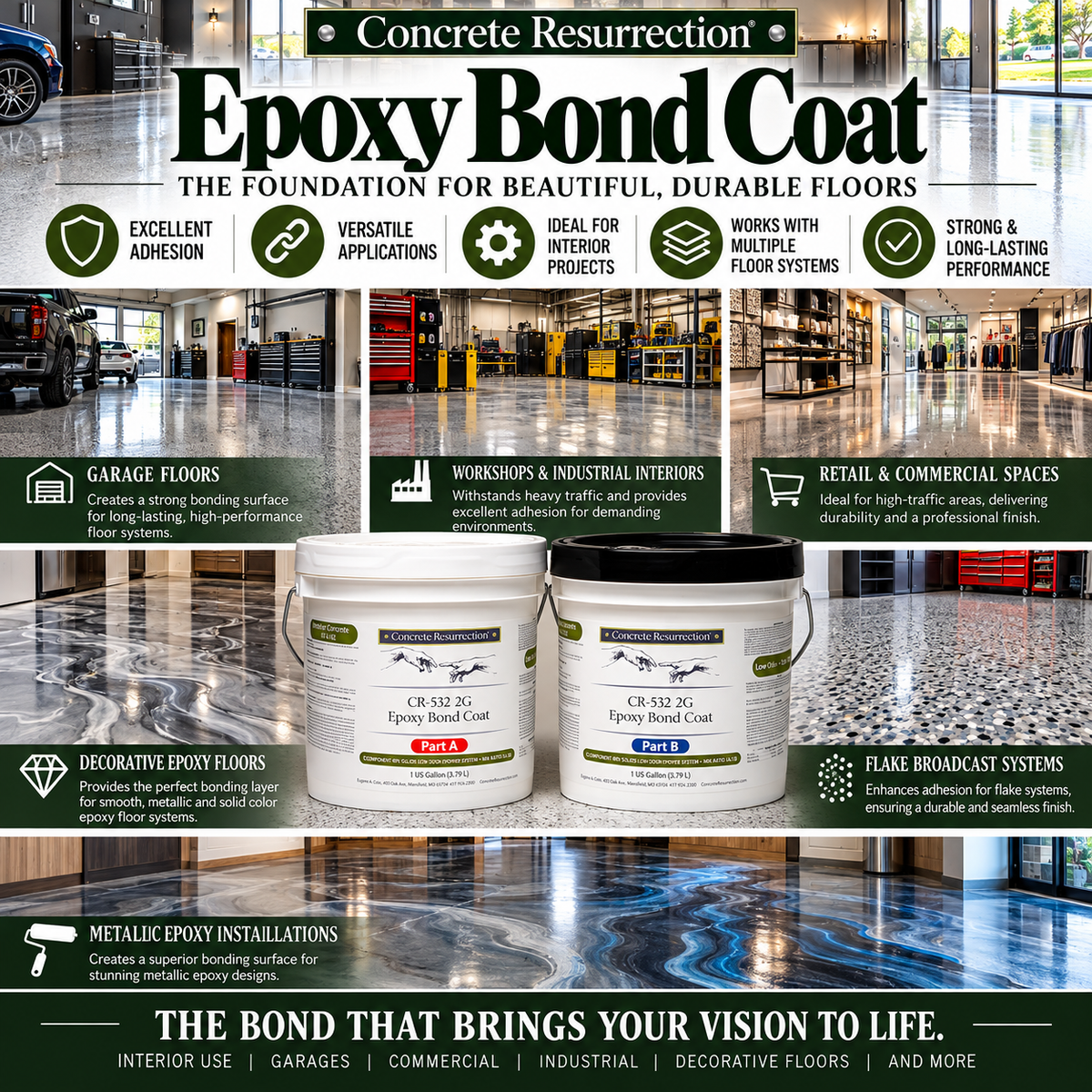 Epoxy Bond Coat – 40% Solids Water‑Based Epoxy Primer