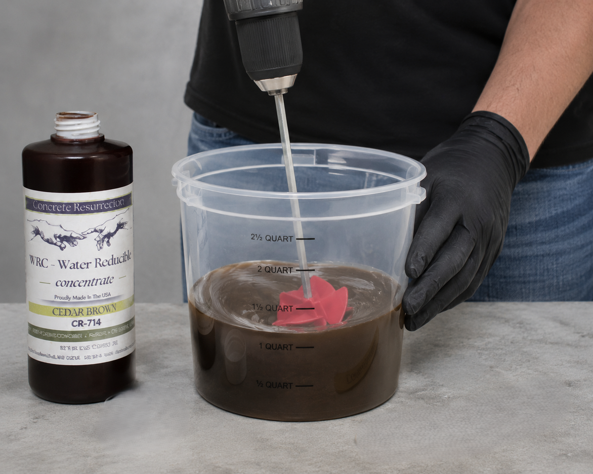 Concrete stain and sealer application tools