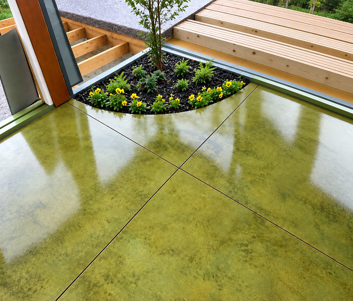 Reactive Acid Chemical (RAC) Concrete Stain