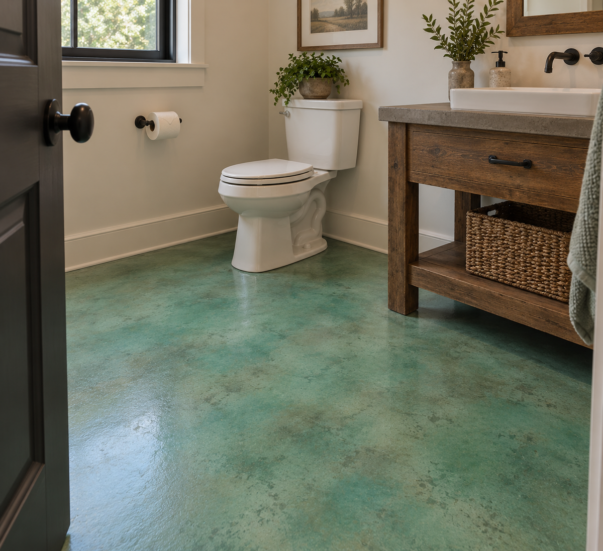 Reactive Acid Chemical (RAC) Concrete Stain