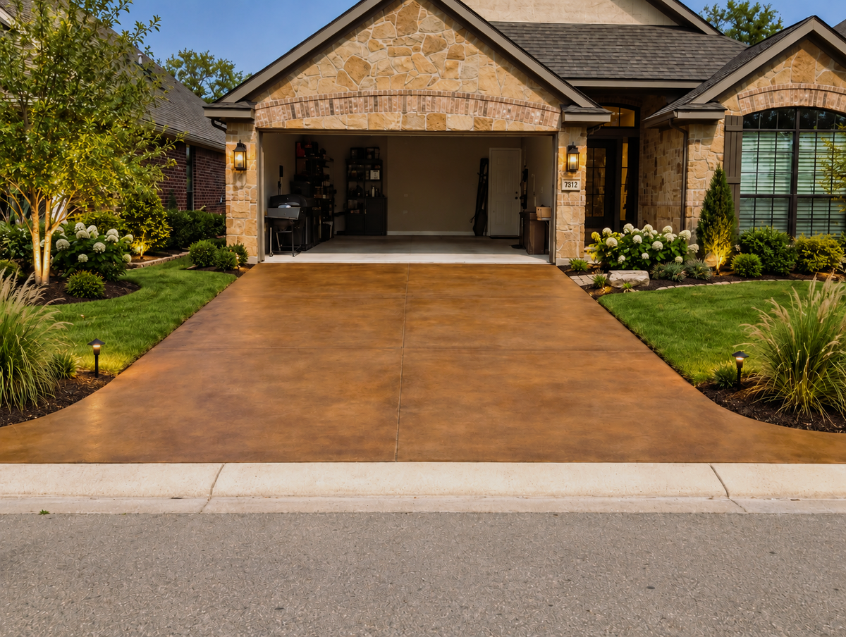 Reactive Acid Chemical (RAC) Concrete Stain