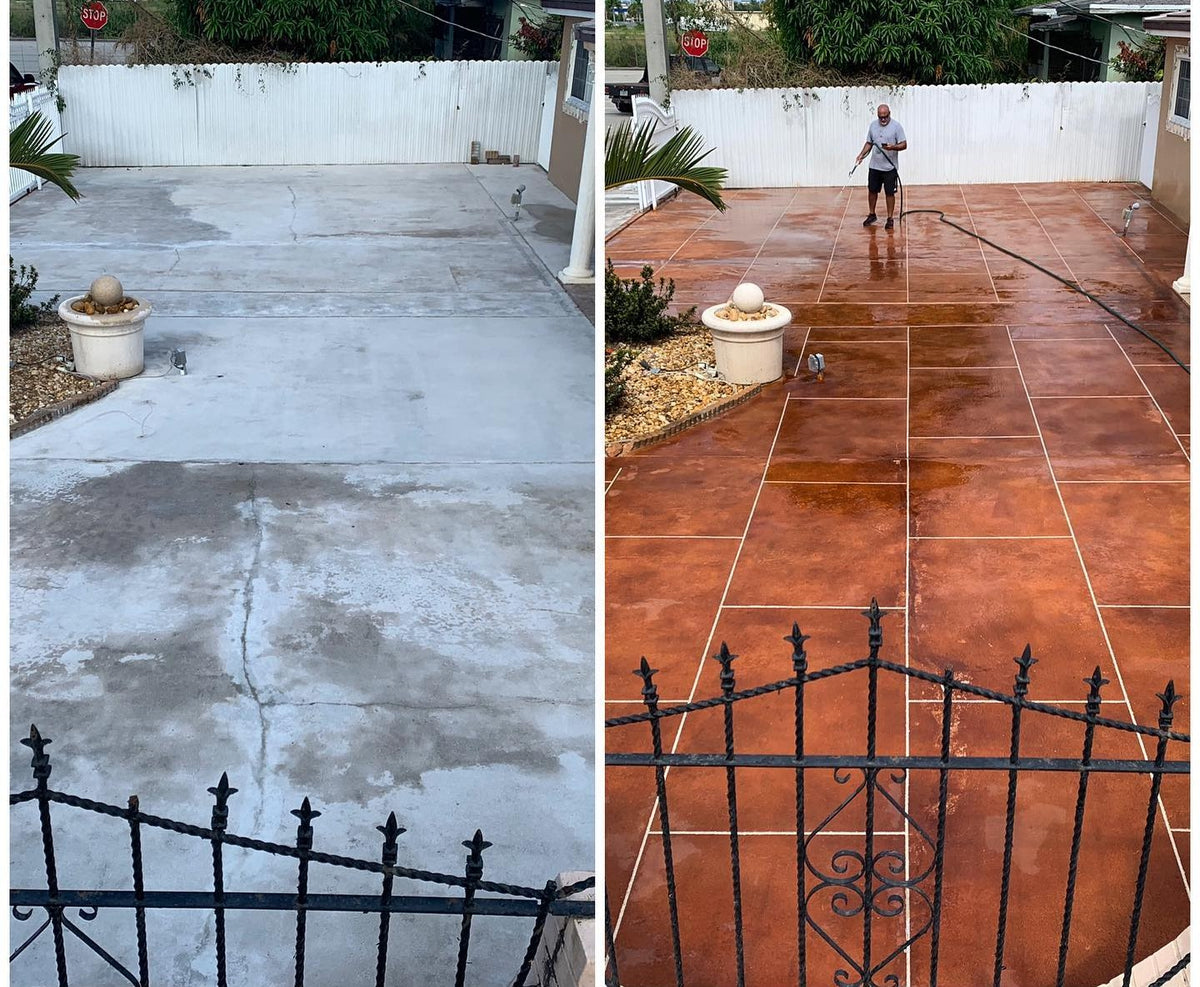 Reactive Acid Chemical (RAC) Concrete Stain