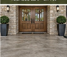 WRC water based concrete stain finished concrete