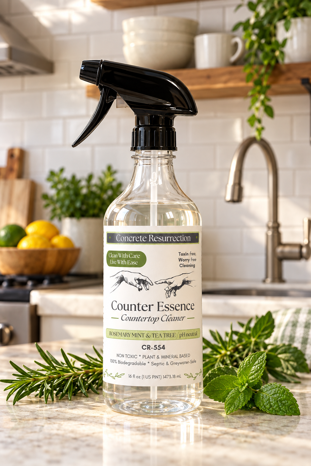 Clean Living Essentials Counter Essence Countertop Cleaner