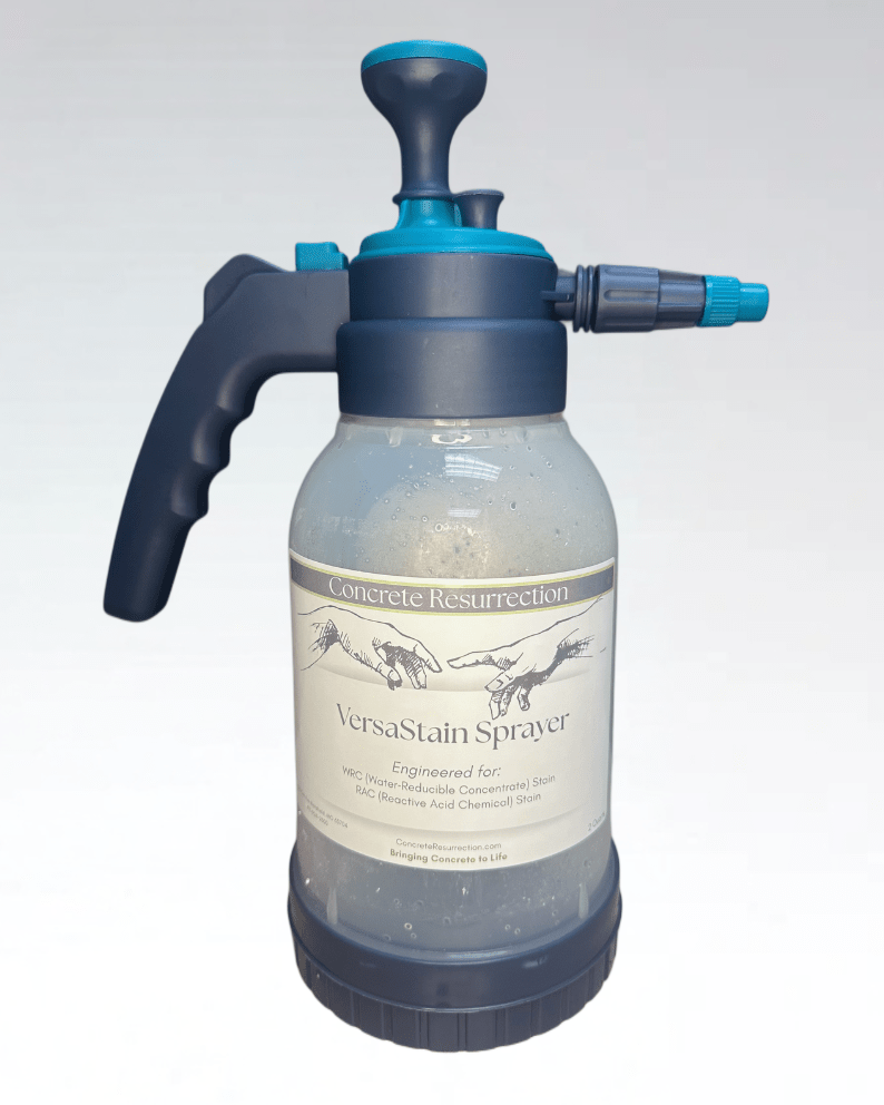 VersaStain 2Qt Sprayer – Concrete Stain Applicator for WRC Water‑Reducible & RAC Acid Stains - Concrete Resurrection
