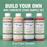 Cedar Color Samples WRC Concrete Stain Sample Set | Build Your Own